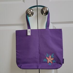 Clinique Beauty Star Shopping Large Travel Tote Bag Purple New ☆ Free Gift ☆